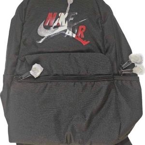 NIKE Air Jordan Jumpman Classics Backpack Black Red Logo Design NEW